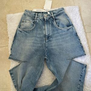 NWT Maison Margiela slit jeans size 40.
